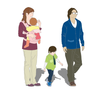 日式2D人物草图大师模型，人物模型sketchup模型下载