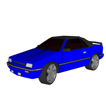 现代汽车免费su模型，现代汽车sketchup模型，汽车草图大师素材下载