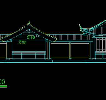 景观亭CAD施工图，景观亭CAD建筑图纸下载