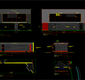 皇冠酒店全日餐厅施工图，餐厅CAD图纸下载