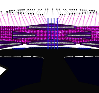 现代艺术舞台草图大师模型，舞台sketchup模型下载
