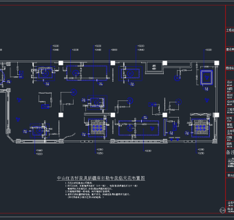 红古轩红木家具展厅专卖店CAD施工图，家具展厅CAD施工图纸下载