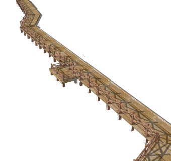 现代栈道SU模型，栈道SKB文件下载