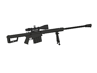 <em>德国</em>G82狙击步枪草图大师模型。步枪SU模型下载