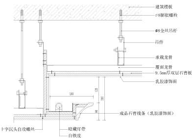 <a href=https://www.yitu.cn/su/6979.html target=_blank class=infotextkey>石</a>膏板<a href=https://www.yitu.cn/su/7458.html target=_blank class=infotextkey>吊顶</a>节点图(带<a href=https://www.yitu.cn/sketchup/shigaoxian/index.html target=_blank class=infotextkey><a href=https://www.yitu.cn/su/6979.html target=_blank class=infotextkey>石</a>膏线</a>灯槽造型)