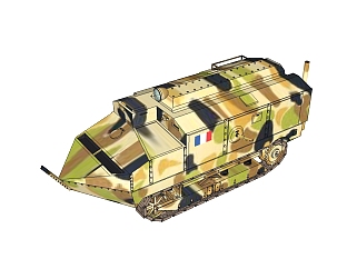 现代施耐德<em>坦克</em>sketchup模型下载，<em>坦克</em>草图大师模型
