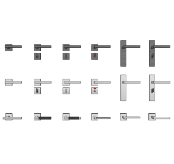 现代新中式门把手草图大师模型，门把手SU模型下载