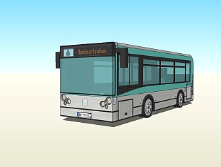 现代<em>公交车</em>草图大师模型，<em>公交车</em>sketchup模型