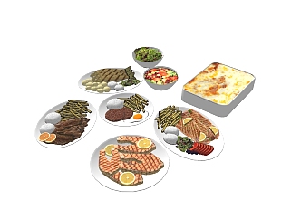现代<em>食物</em>免费su模型，食品草图大师模型下载