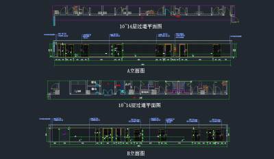 10-14过道<a href=https://www.yitu.cn/su/7392.html target=_blank class=infotextkey>平面</a>图，a、b立面图.jpg