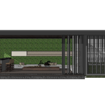 新中式凉亭 草图大师模型下载、新中式凉亭su模型下载