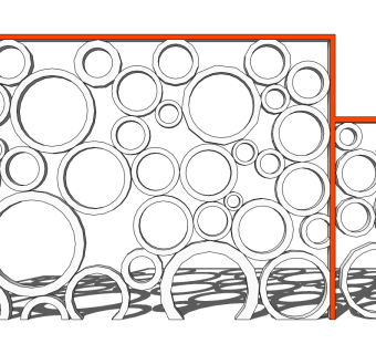 现代景观墙sketchup模型下载，景观墙草图大师模型