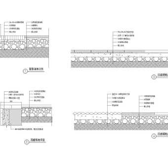 各种铺地CAD工程大样图纸免费下载