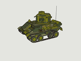 现代<em>坦克</em>草图大师模型，<em>坦克</em>sketchup模型