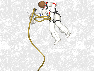 现代宇宙航天员草图大师模型，人物sketchup模型下载