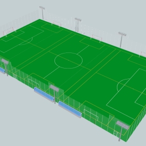 足球场su模型、足球馆su模型草图大师下载