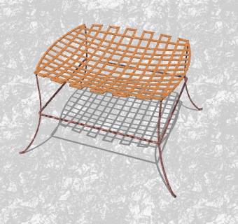 现代创意小座椅su模型，休闲椅草图大师模型下载