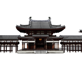 古建筑草图大师SU模型免费下载