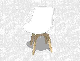 现代休闲椅sketchup模型，背<em>靠</em>椅草图大师模型下载