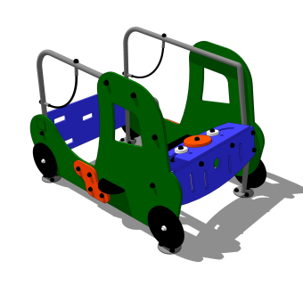 现代儿童小汽车草图大师模型，玩具su模型下载