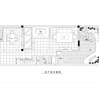 苏州常熟明日星洲联体别墅新中式CAD施工图套图，别墅CAD建筑图纸下载