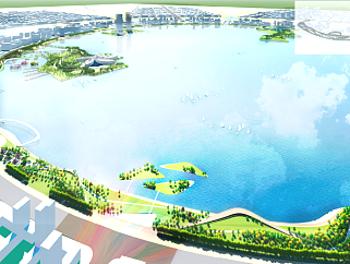 新城区景观公园滨水城市规划设计方案