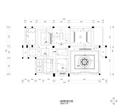 一层顶面<a href=https://www.yitu.cn/su/6833.html target=_blank class=infotextkey>灯具</a>尺寸图