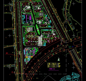 小区总平面CAD规划景观图CAD图纸