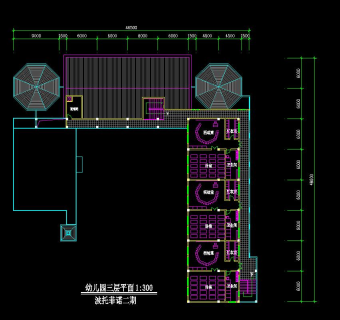 现代幼儿园图纸设计，现代幼儿园CAD施工图下载
