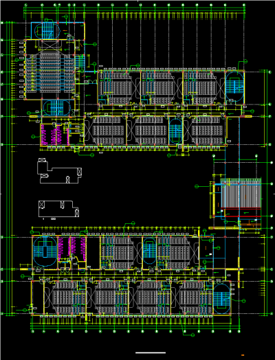 大学公共教学楼建筑施工图，玻璃幕墙CAD施工图纸下载