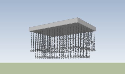  水晶灯SU模型，水晶灯草图大师模型