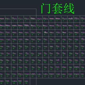 常见线条图块CAD工程图纸合集，线条图块cad施工图纸下载