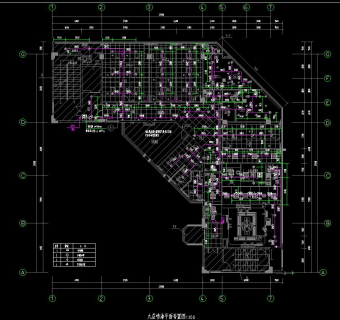 十二层住院病房改造给排水施工图CAD图纸