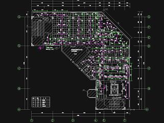 十二层住院病房改造给排水施工图CAD图纸