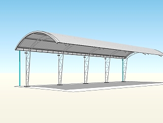 现代雨棚遮阳棚草图大师模型，遮阳棚sketchup模型