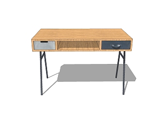 北欧桌子sketchup模型，桌子草图大师模型下载