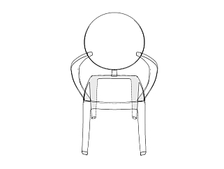 <em>北欧</em>座椅草图大师模型，座椅su模型下载