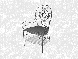 现代创意小座椅草图大师模型，休闲椅sketchup模型下载