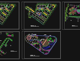 四川某小型小区景观规划方案CAD图纸下载