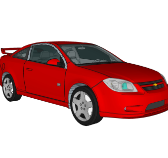 现代汽车免费su模型，现代汽车sketchup模型，汽车草图大师素材下载