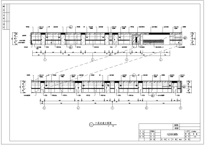 六层走道立面图