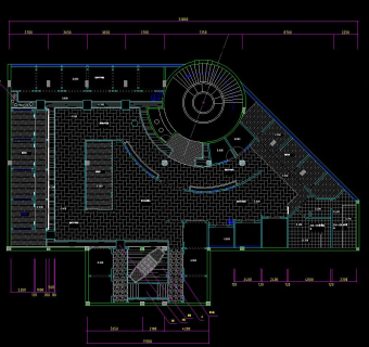 秀水茶楼完整施工图，茶楼CAD设计图纸下载