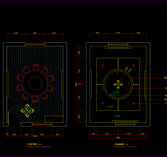 大观园家常菜馆，菜馆CAD图纸下载