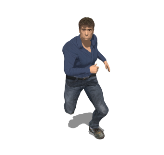 3D真人sketchup模型，人物草图大师模型下载