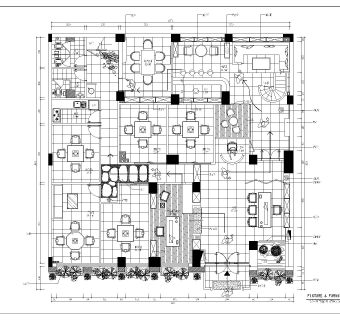 天畞茶叶会所混搭风格CAD施工图套图，会所CAD建筑图纸下载