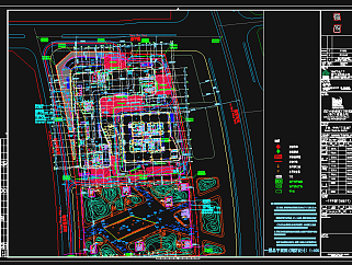 郑州绿地中央广场现代风高层综合体办公建筑施工图,图库CAD建筑图纸下载