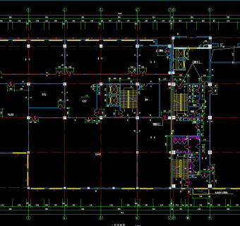 办公楼建筑设计图纸，办公楼CAD建筑工程图纸下载