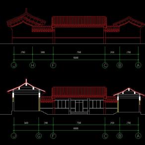 四合院施工图CAD图纸下载