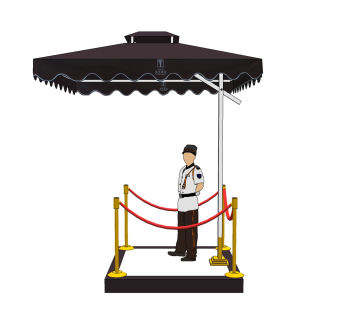 现代岗亭SU模型，岗亭SKB文件下载