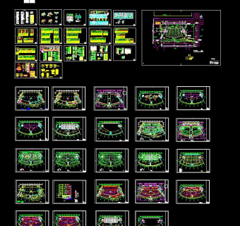 某特区体育馆电气全套施工图CAD图纸